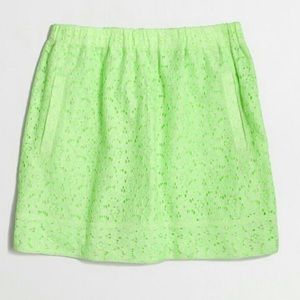 NWT J Crew Lace Mini Skirt